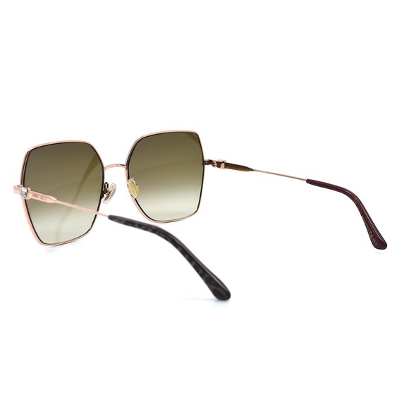 JIMMY CHOO REVES/S DDB GOLD COPPER BROWN GRADIENT WOMEN'S SUNGLASSES - Picture 4 of 10